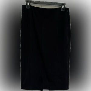 White House | Black Market Elegant Black Women's Pencil Skirt, Size 4